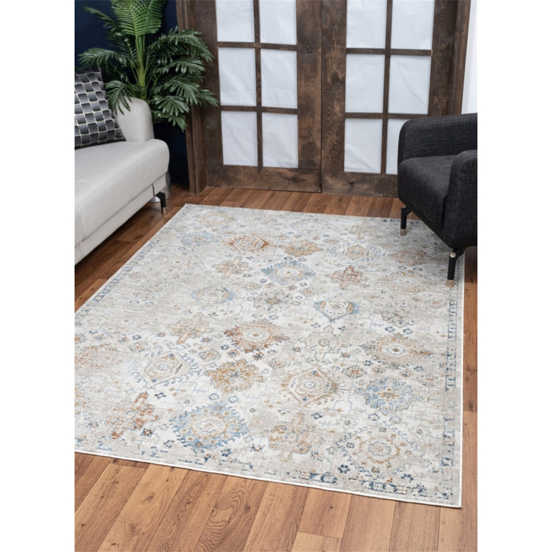 Tapis ivoire Noble, Tapis de couloir 2 pi 7 po x 7 pi 3 po
