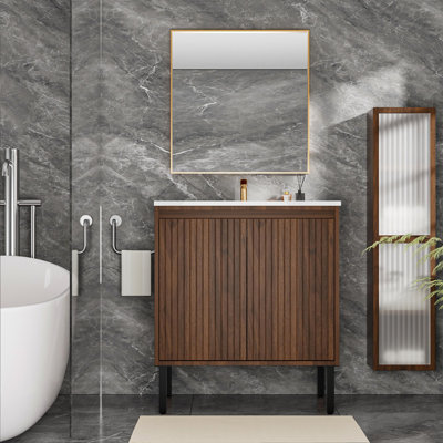 Meuble-lavabo 30 po avec lavabo en céramique