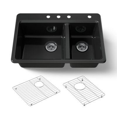Riverby 33 In. Top-Mount Double-Bowl Kitchen Sink