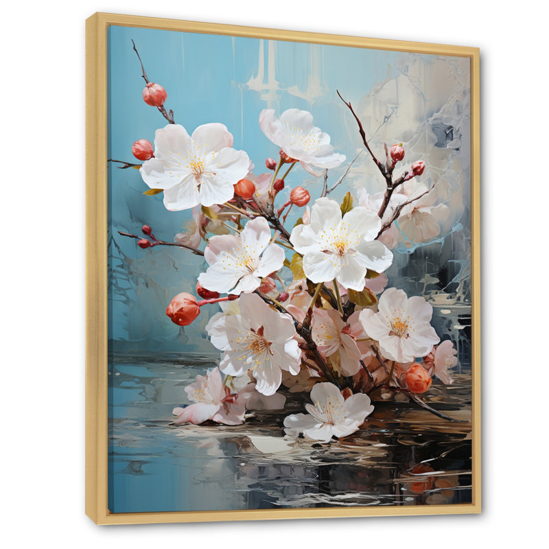 Fawke Asian Art Eastern Elegance VI, reproduction d'art sur toile, H 44 po x l 34 po x P 1,5 po, Cadre naturel flottant
