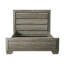 Grand lit gris vieilli