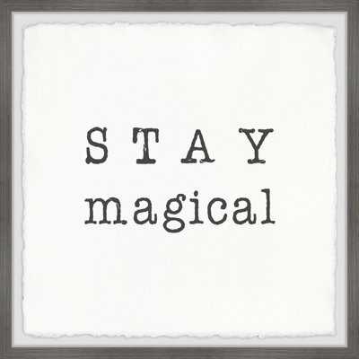 Magique - Cadre photo, impression d'art textuel sur papier