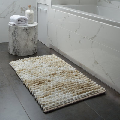 Rozelia Marl Chunky Bobble Rectangle Bath Mat