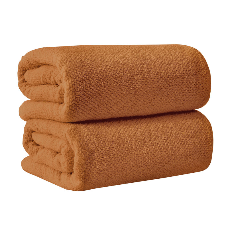 Drap de bain 100% coton texturé, Copper, Drap de bain - paquet de 2