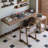 Light walnut L-Shaped Solid Wood desks-107672472-107672478