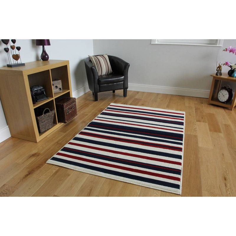 Sandy Point Striped Area Rug, Rectangle 120 x 170cm