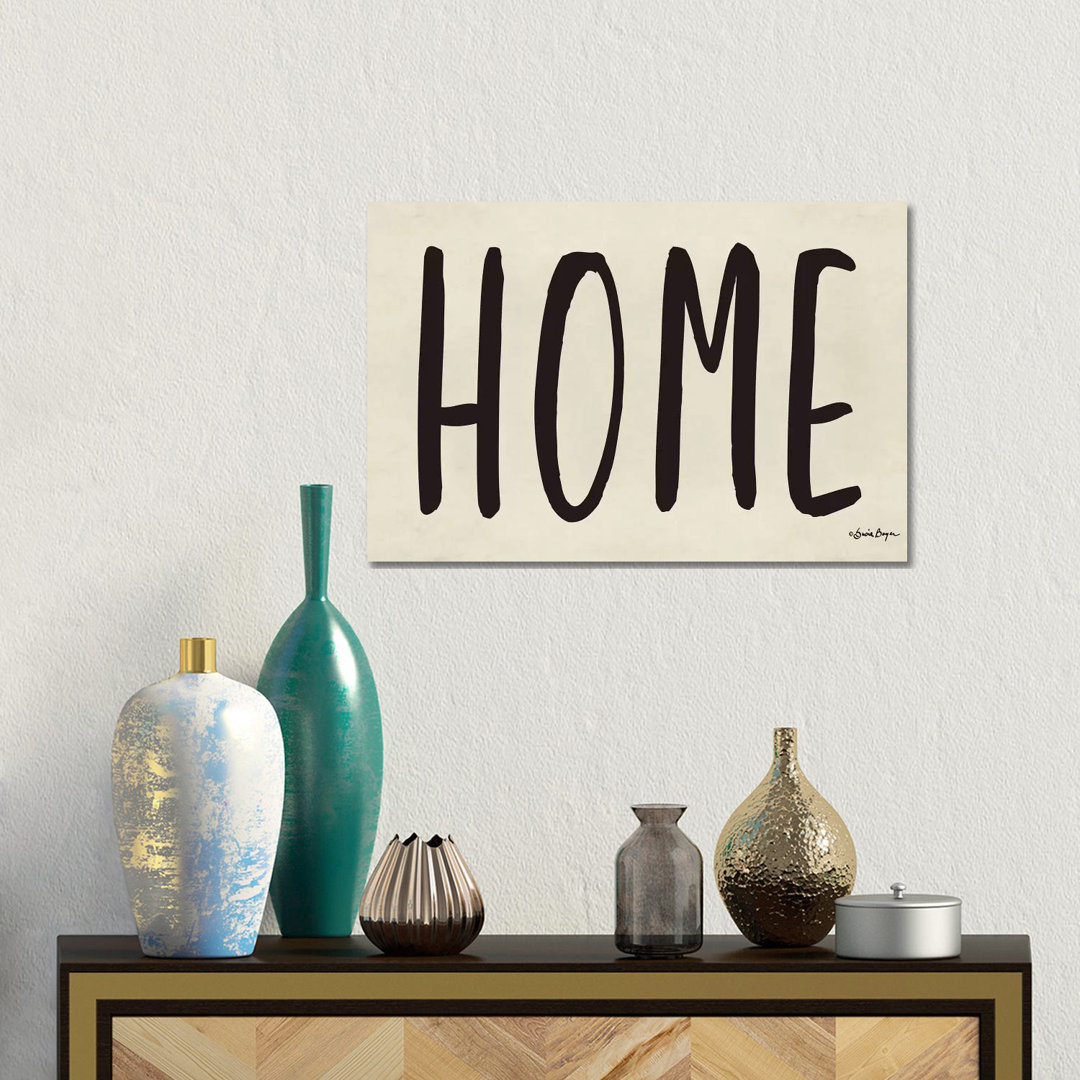 Home by Susie Boyer - Galerie-verpackte Leinwand Giclée