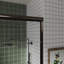 56 po à 60 po X P 58 po Porte de baignoire coulissante en H avec verre transparent-117330042