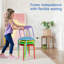 Tabourets gigognes empilables Tabourets de bar empilables portables Décoration colorée pour les salles de classe Chaises de bureau à domicile Tabourets ronds-128793895