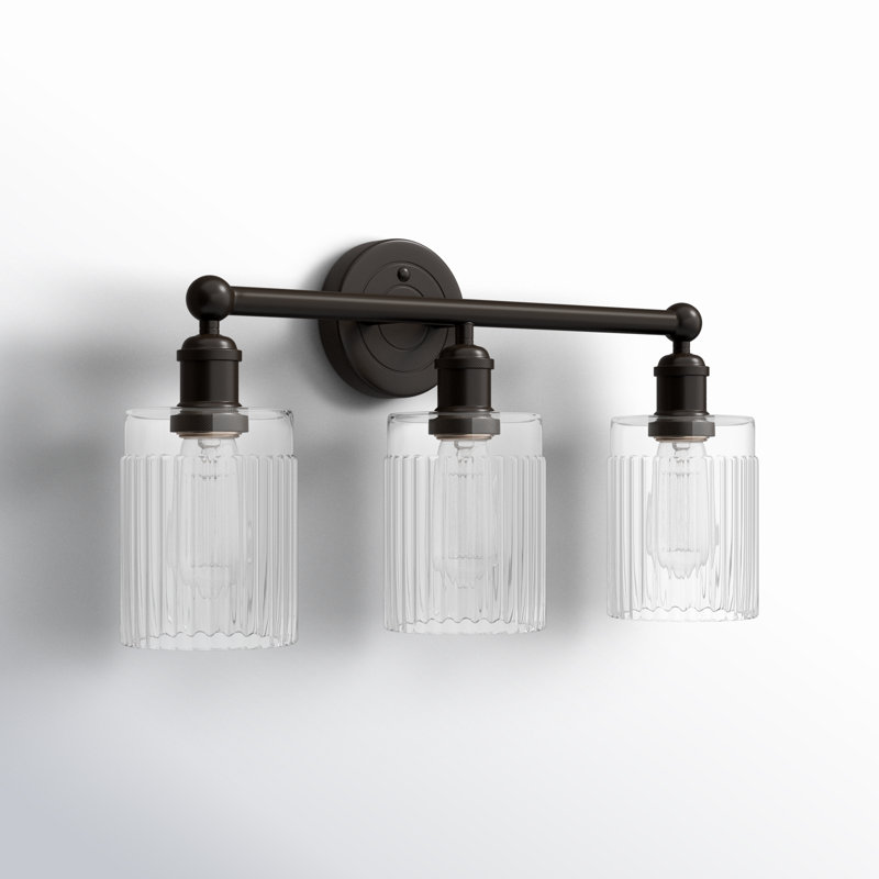 Kamena 3 - Light Dimmable Vanity Light, Clear, Oil Rubbed Bronze