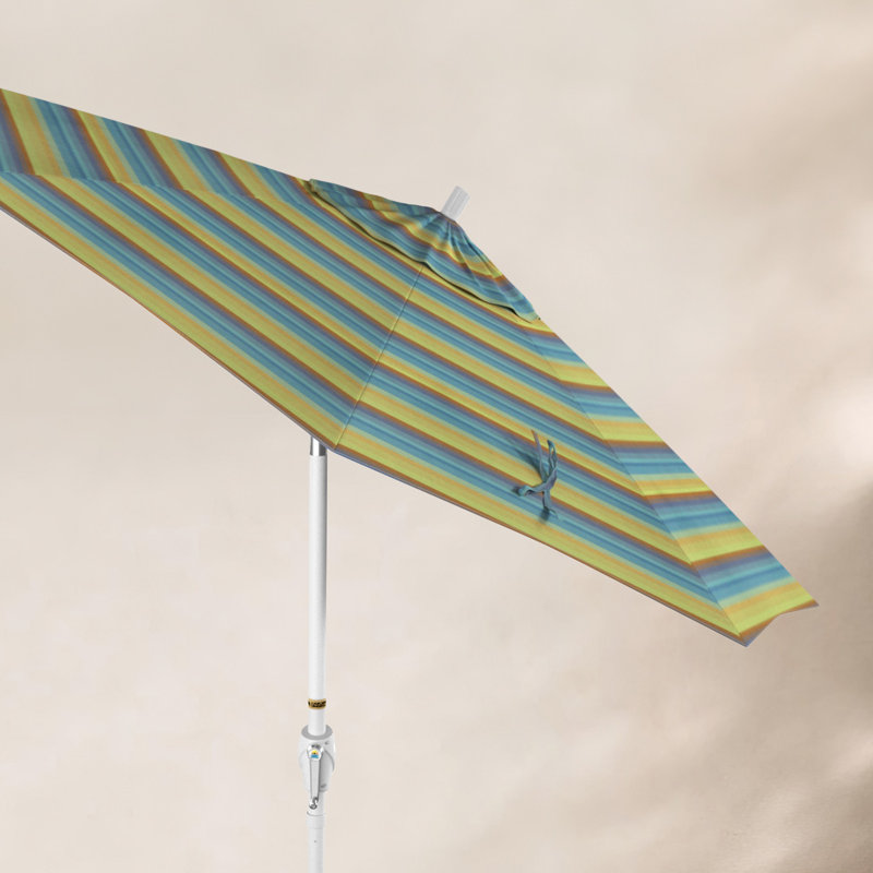 Parasol de marché 7,5', Sunbrella® lagon Astoria, Blanc, Sunbrella®