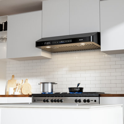 30 Inch Under-cabinet Range Hood - 900 Cfm Strong Suction, Voice/gesture/touch Control, Led Lights, Stainless Steel
