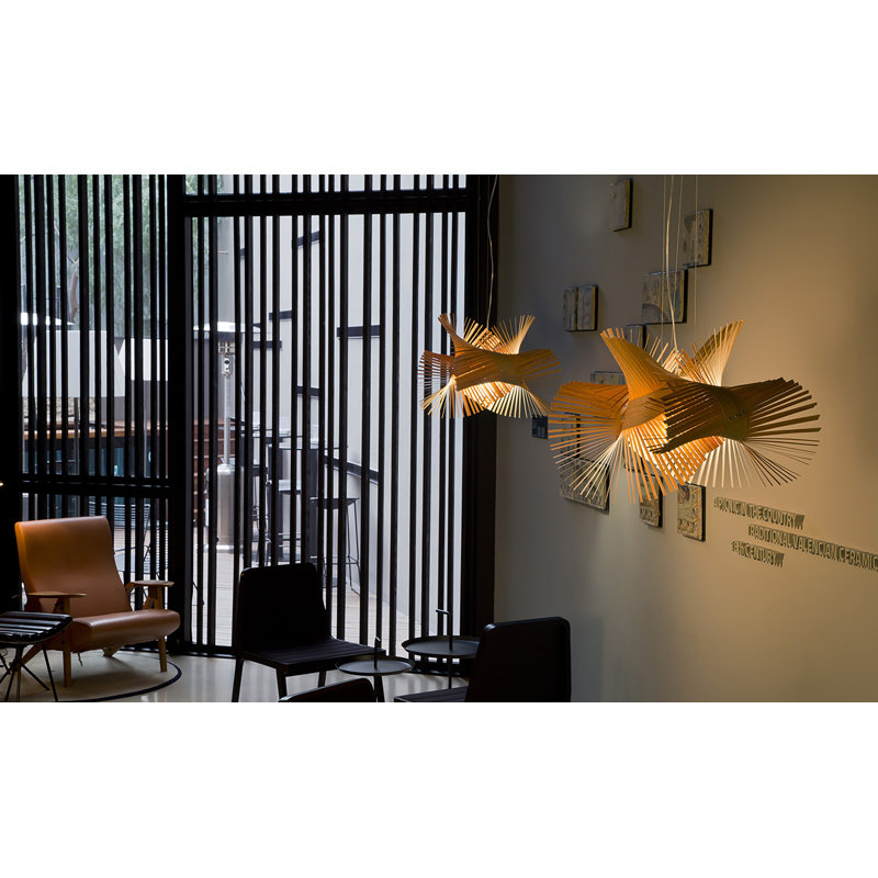 Minimikado 1 - Light Pendant, Yellow, E26