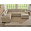 Canapé-lit modulaire en tissu (lit gigogne) avec méridienne de rangement CML-130670067
