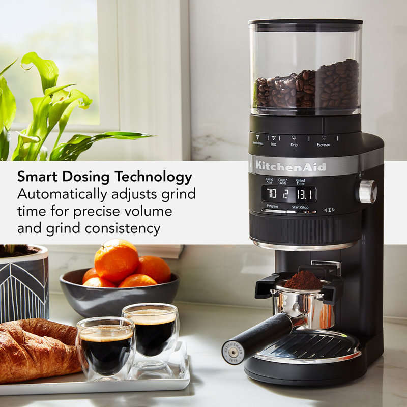KitchenAid® Burr Coffee Grinder, Matte Black