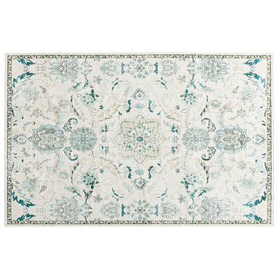 Machine Washable Vintage Area Rug - Soft Carpet With Non-slip Backing For Living Room, Bedroom, Office