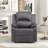 Nikodemos 34.8" Wide Contemporary Breathable Skin Friendly Microfiber Fabric Soft Padded Manual Recliner Chair-1971596898