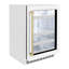 ZLINE Autograph 24" Touchstone Wine Cooler w/ White Glass Door & Bronze Handle-772531172