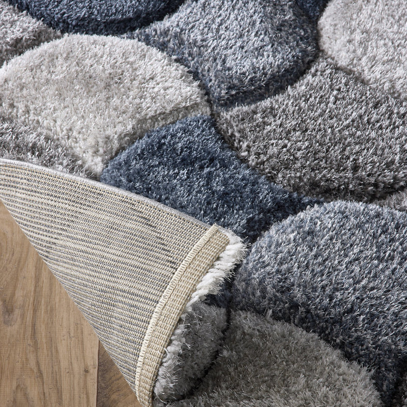 Geometric Shapes Machine Tufted Area Rug, Rectangle 120 x 170 cm