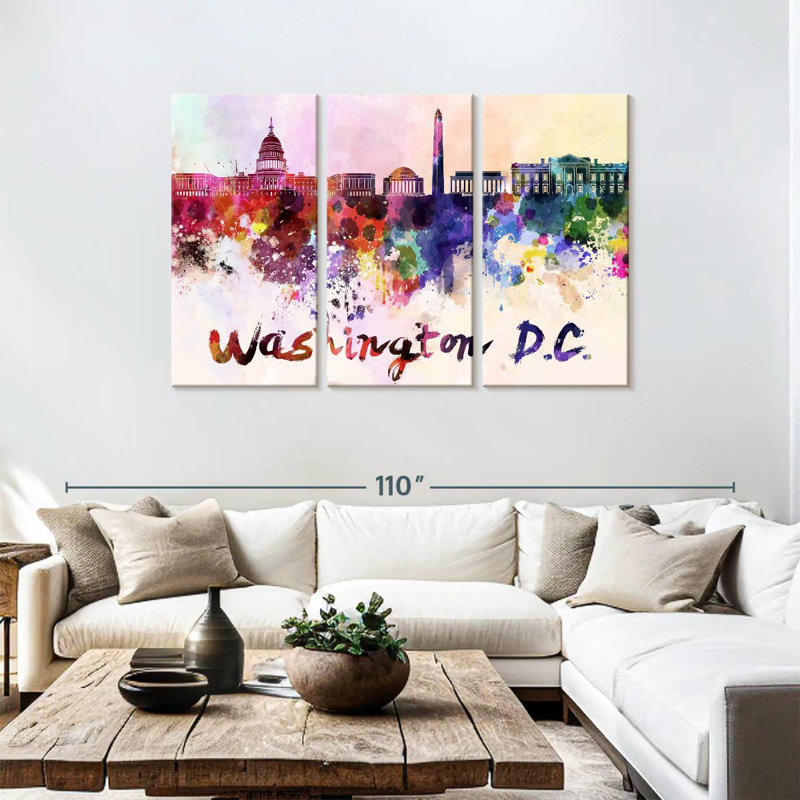 Sebbie Washington, couleurs, H 48 po x l 74 po