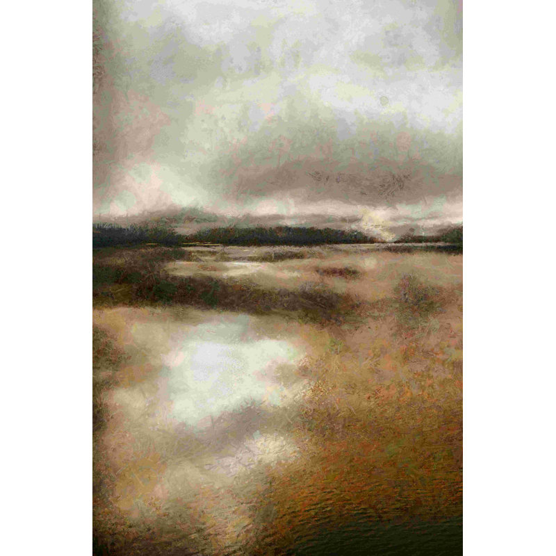 Aquarelle abstraite neutre, H 18 po x l 12 po