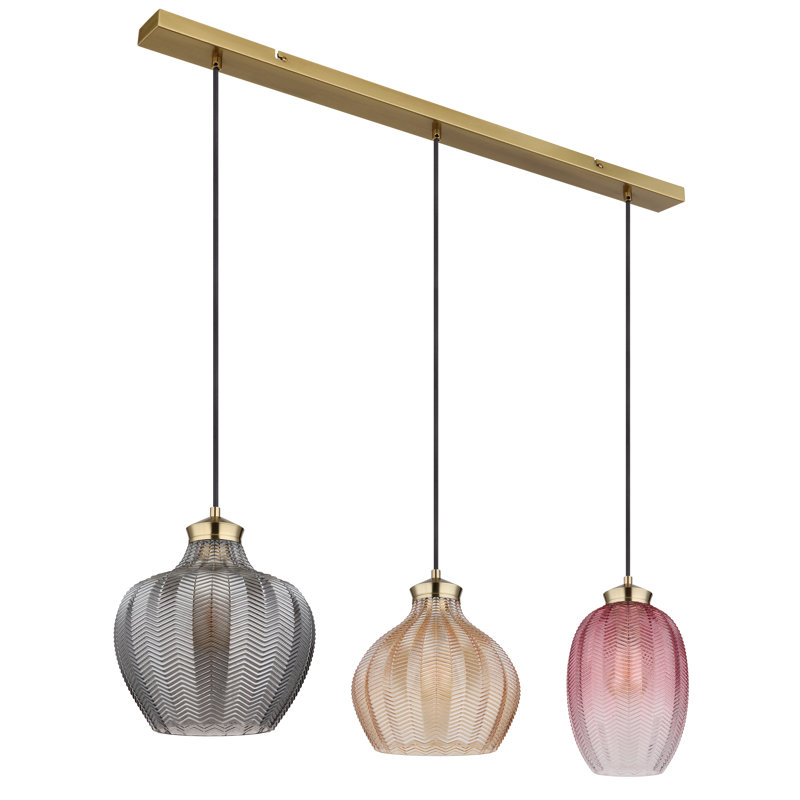 Daviid 3 - Light Gold Pendant