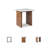 Berkel Marble Top End Table