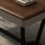 Bureau rectangulaire en bois manufacturé brun noisette