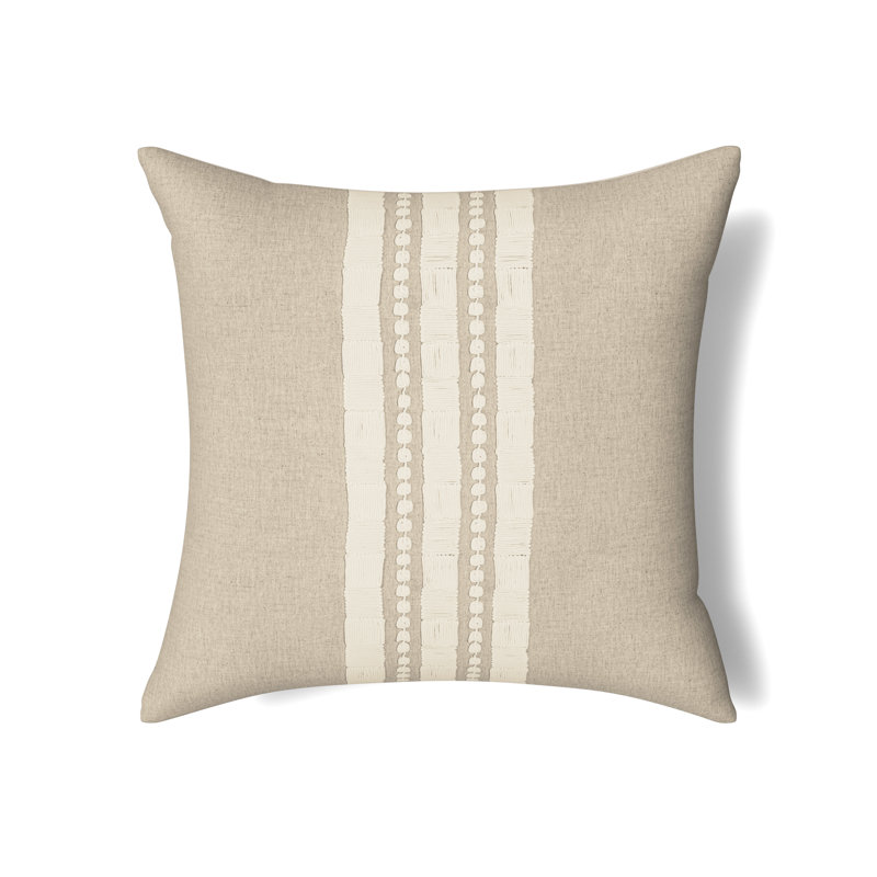 Echelon Linen Pillow Cover & Insert, Square 24"