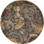 Tapis brun à motif floral Juliet-969193441