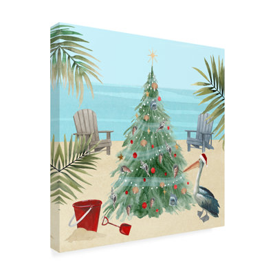 Moderne et contemporain «Merry Coastal Christmas I» par Grace Popp