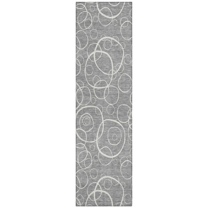 Machine Washable Indoor/Outdoor Orville ACN2407 Geometric Rug, Runner 2'3" x 7'6"