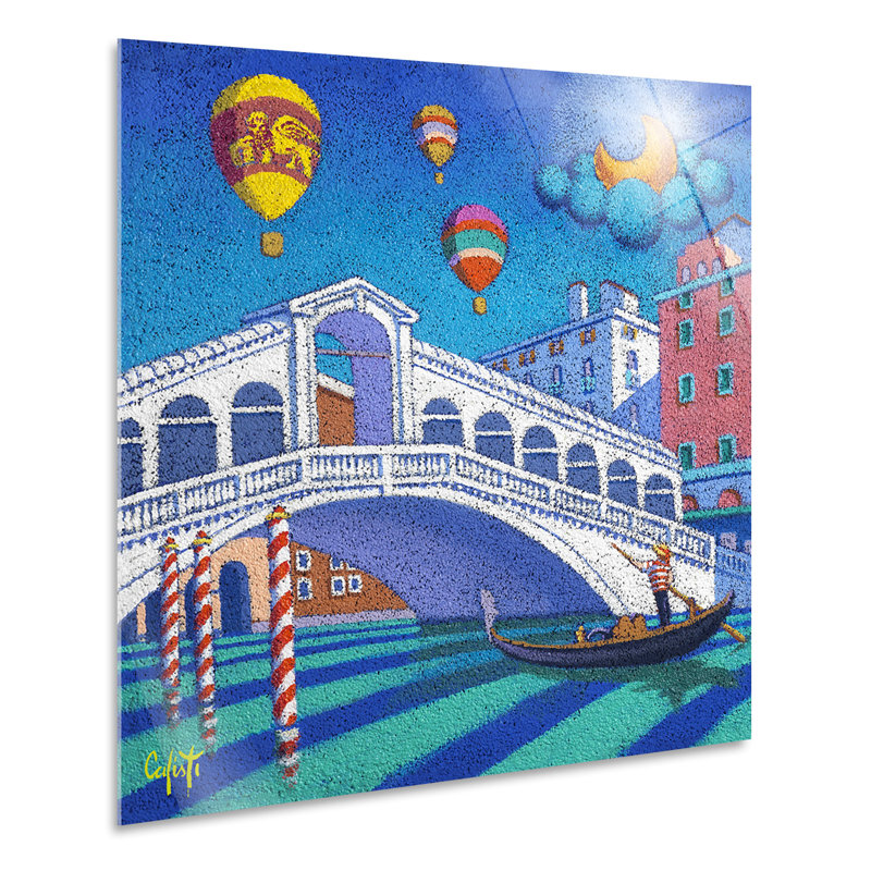 Venice by Stefano Calisti - No Frame Painting on Plastic / Acrylic, 65cm H x 65cm W
