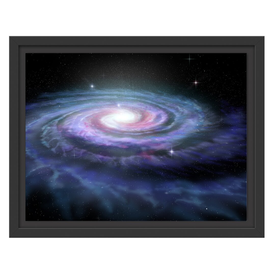 Gerahmtes Wandbild Sternenwirbel Galaxie