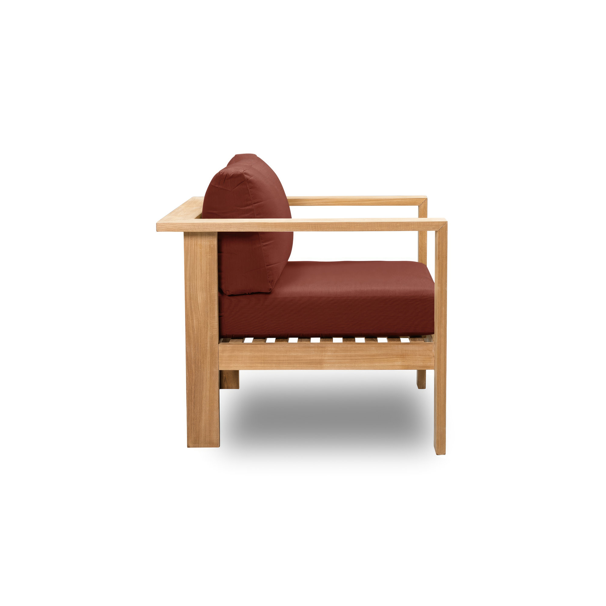 Sonoma Teak Outdoor Lounge Chair , Sunbrella® Cushions Included, Canvas Henna Sunbrella® Canvas