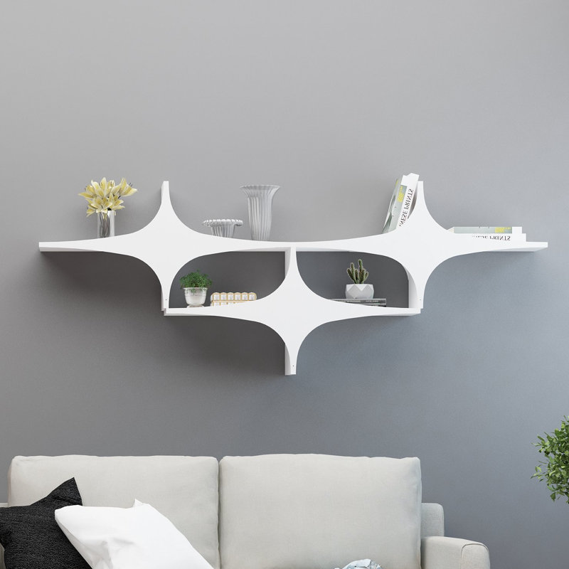 Cronius 5 Piece Accent Shelf, White
