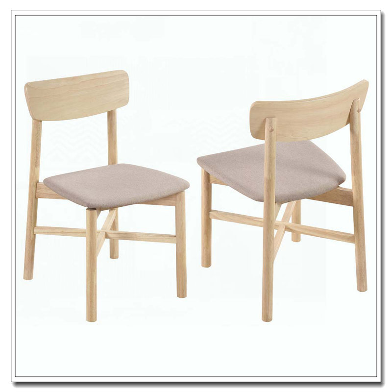 Chaise d'appoint en bois, Blanchies