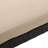 KD CHAISE LOUNGE, DARK BROWN FRAME WITH BEIGE CUSHION