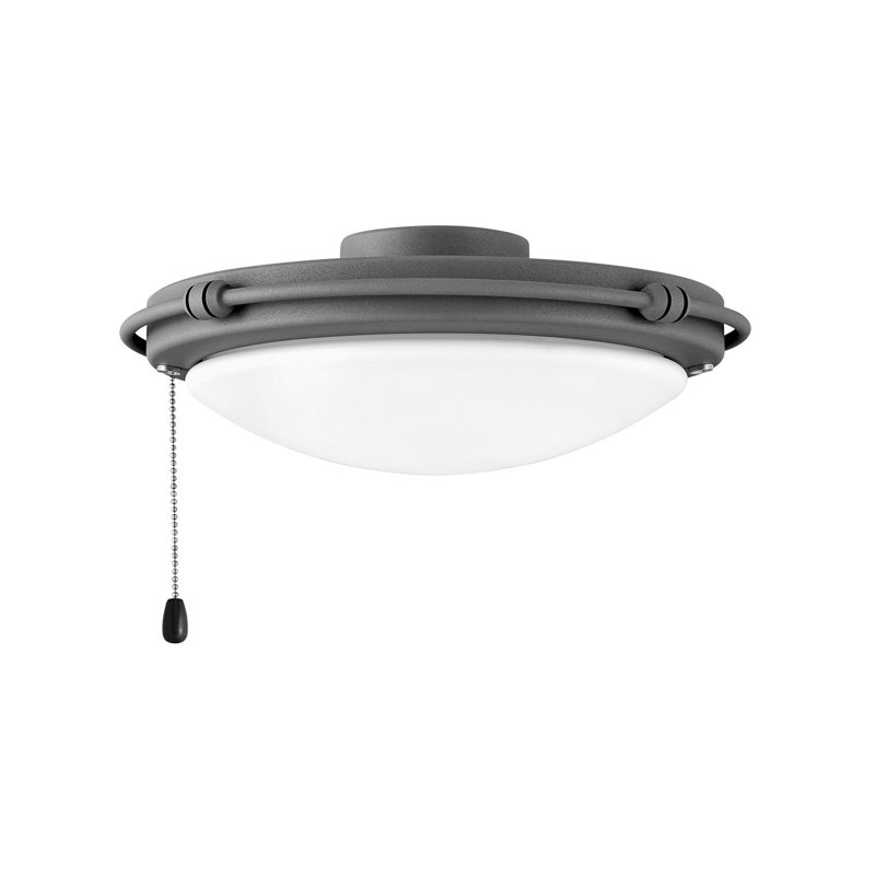Rail Trim Ceiling Fan Light Kit, Graphite
