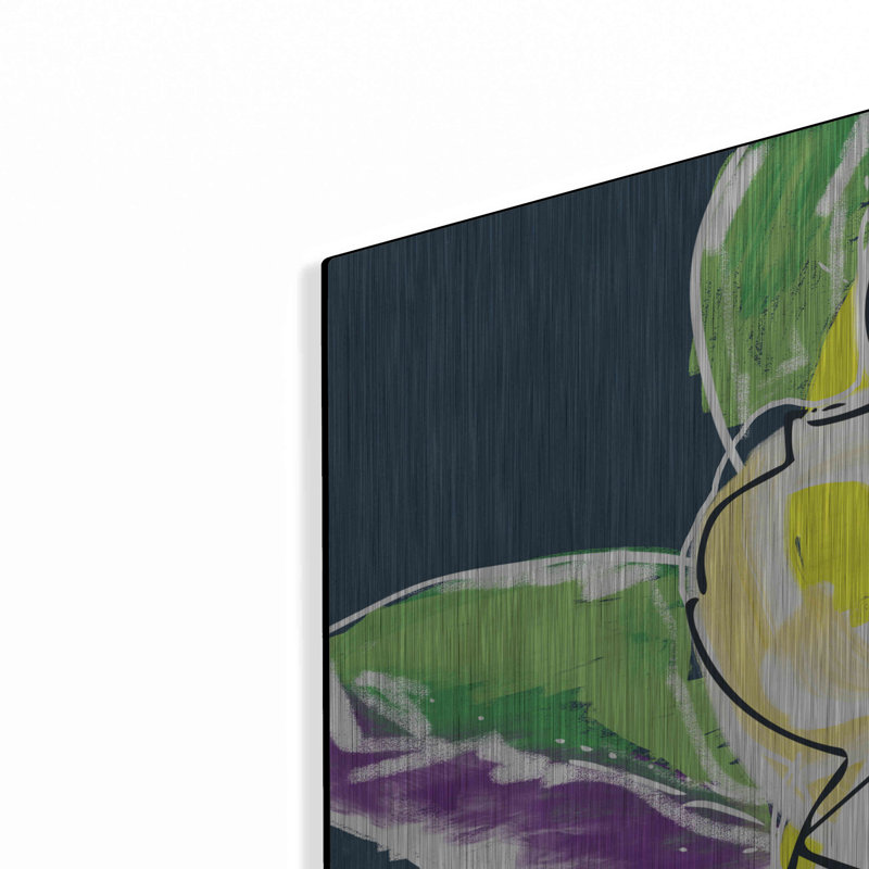 «Yellow Rose» par Linda Woods, H 36 po x l 36 po