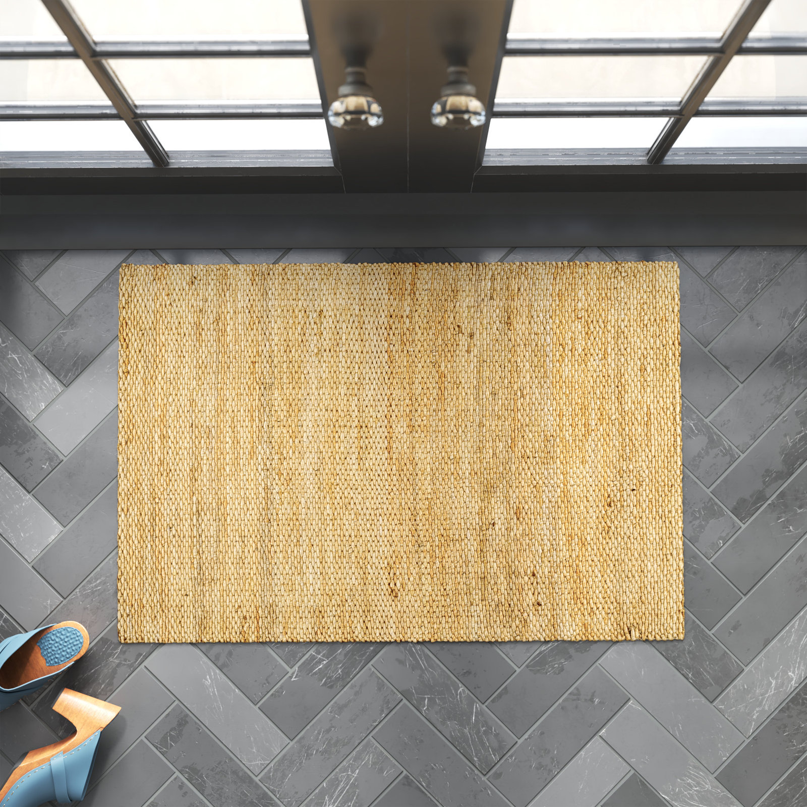 Edgemere Handmade Jute / Sisal Tan Rug, Rectangle 2' x 3'