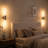 Hardwired Wall Sconces, 23.7 " Bathroom Sconces with Clear Glass and Bulbs, Modern Sconces Wall Decor for Bathroom Mirror Living Room Hallway Bedroom-1615514287