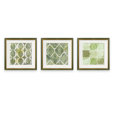 Ensemble de 3 pièces d'art mural Mid-Century