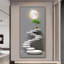 Meuble-lavabo mural moderne en céramique cristal à l'entrée
