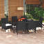 Ensemble de salle à manger de patio avec coussins 5 pièces Red Barrel Studio®-714088585-710451114-714093551