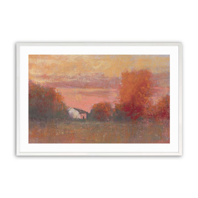 «Tangerine Skies», impression encadrée sur papier par Carol Strock Wasson