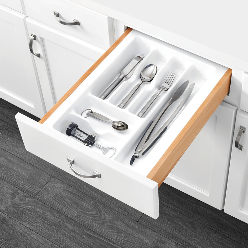 Rev-A-Shelf Plastic Compartment Cutlery Tray Insert Organize, Medium