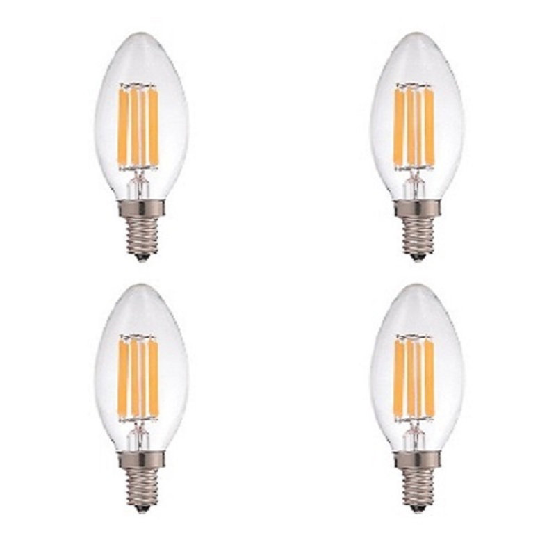 Ampoule candélabre STRAK 6 W, ampoule E12 à culot à intensité variable de 60 watts, intensité élevée 4000