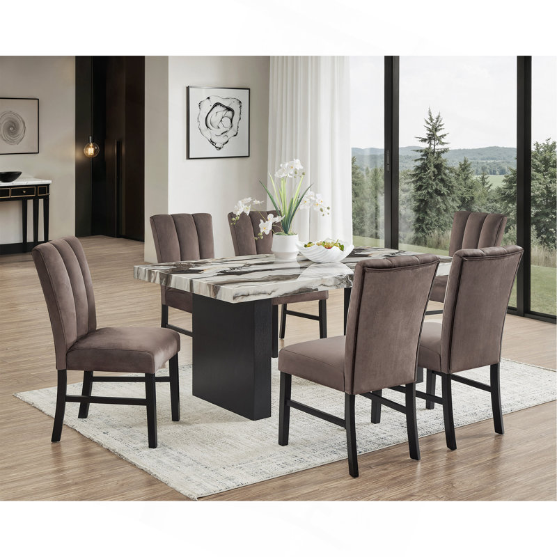 Table de salle à manger rectangulaire 1Pc