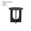 Ensemble de tables de style contemporain 3 pièces 1 table basse ronde 2 x table de bout ronde-1911321781